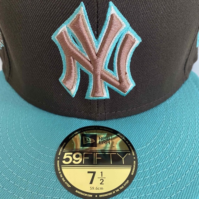 受注生産品】 1/2 Cap Era New ツバ裏ブラック キャップ ヤンキース