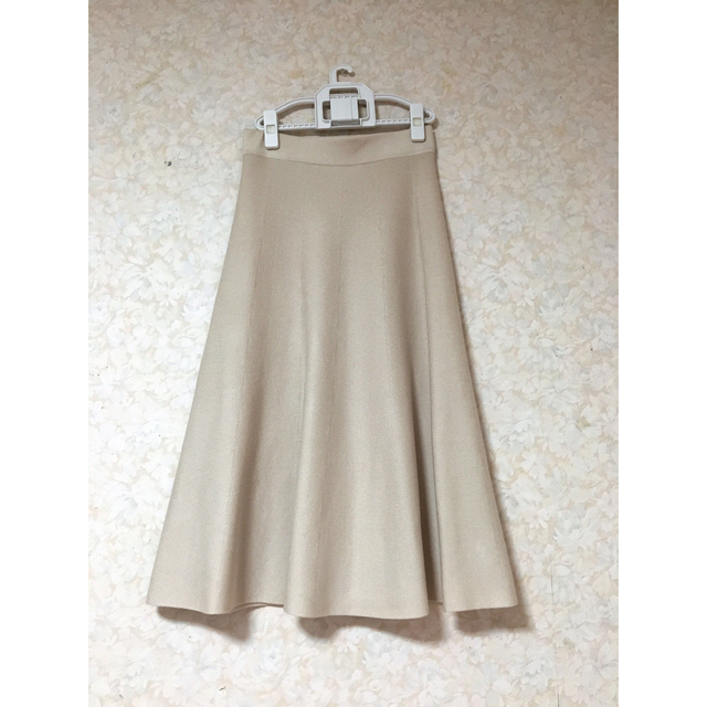 OPAQUE.CLIP(オペークドットクリップ)のオペークドットクリップ  ニットフレアスカート レディースのスカート(ロングスカート)の商品写真