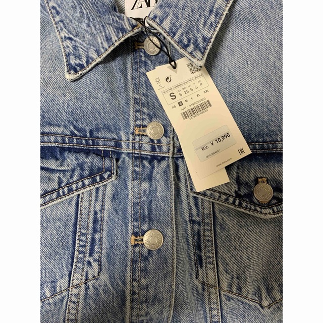 爆安 ZARA✳︎新品✳︎デニムTRFジャンプスーツ モールグレー