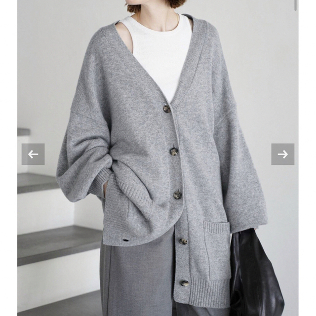 【新品タグ付き】Deuxieme Classe Big Cardigan グレー