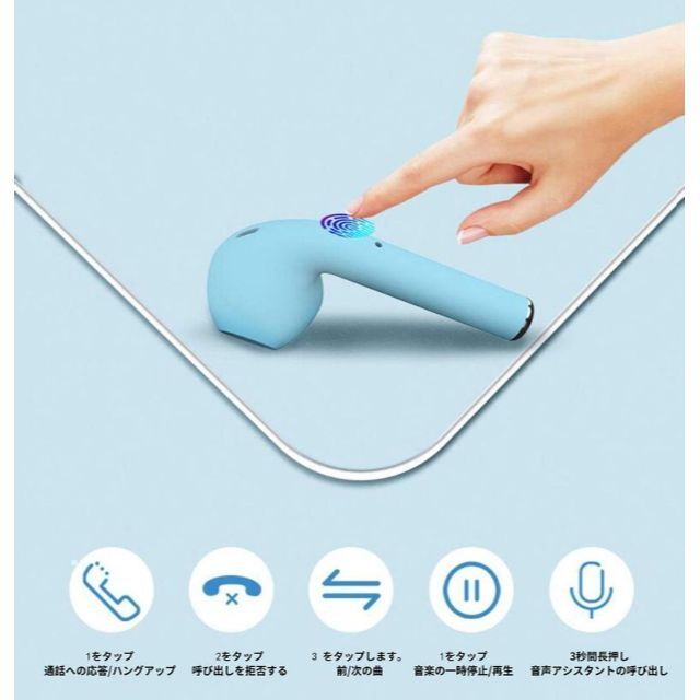 人気商品！！　ワイヤレスイヤホン　inpods12　Bluetooth　イエロー スマホ/家電/カメラのオーディオ機器(ヘッドフォン/イヤフォン)の商品写真