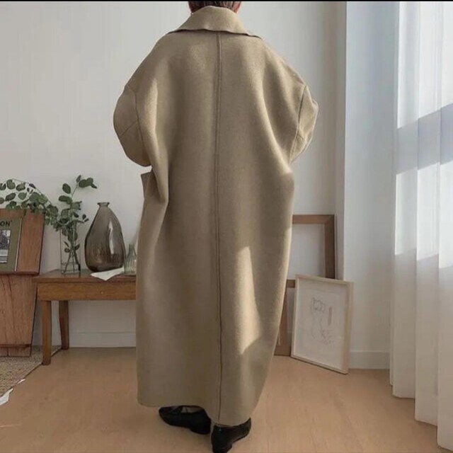 TODAYFUL(トゥデイフル)のNOKCHA originalwool over coat  beige レディースのジャケット/アウター(ロングコート)の商品写真