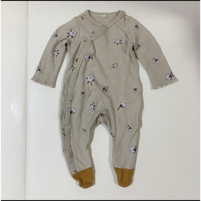 オーガニックズー　organic zoo コットン柄　ロンパース キッズ/ベビー/マタニティのベビー服(~85cm)(カバーオール)の商品写真