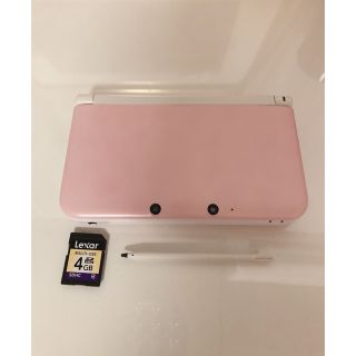 ニンテンドー3DS(ニンテンドー3DS)のニンテンドー3DS LL ピンク×ホワイト　正常動作品　充電器なし(携帯用ゲーム機本体)