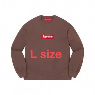 シュプリーム(Supreme)のSupreme Box Logo Crewneck brown Lサイズ(スウェット)