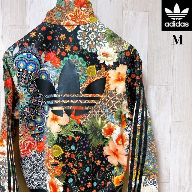 ✨adidas Originals✨トラックジャケット 黒 花柄 総柄