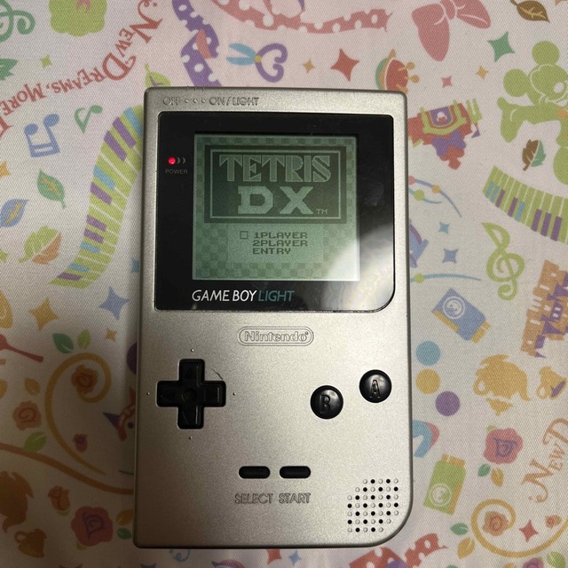 GAMEBOY LIGHT ゲームボーイライトu3000シルバーu3000カセット4本付