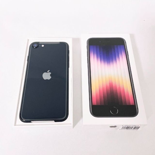 信頼】 - Apple SIMフリー ミッドナイト Se3 128GB SE（第3世代