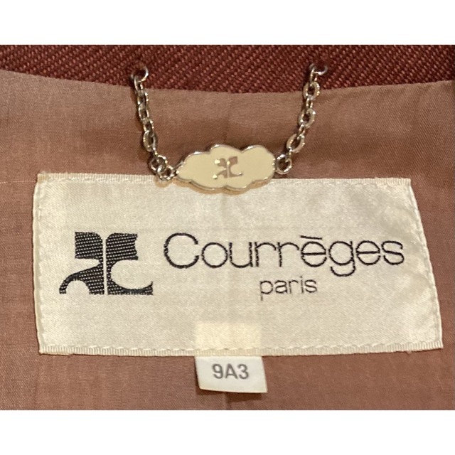 Courreges(クレージュ)の【美品】courreges 高級 ジャケット M 千鳥格子 ワインレッド レディースのジャケット/アウター(その他)の商品写真
