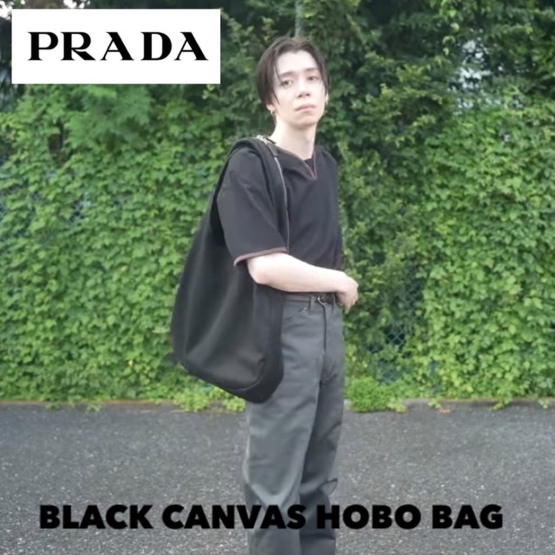 正規品 PRADA CANVAS HOBO BAG プラダ トートバッグ 鞄
