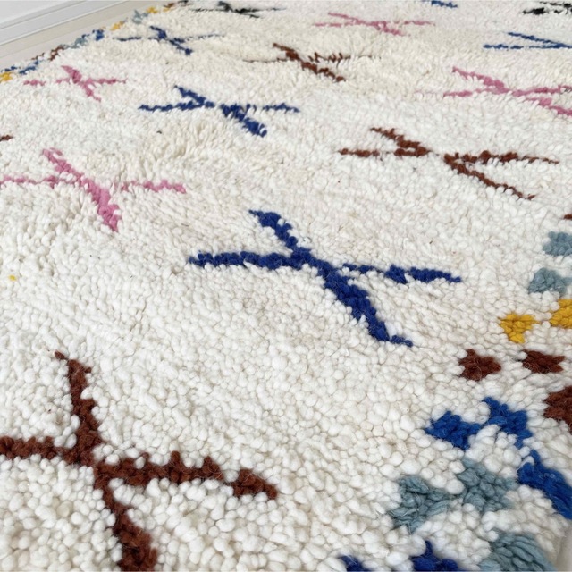 ラグ カーペット 絨毯 アジラルラグ ベニワレン モロッコラグ カラフル