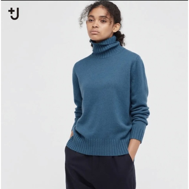 UNIQLO(ユニクロ)のUNIQLO＋j ミドルゲージカシミヤブレンド タートルネックセーター レディースのトップス(ニット/セーター)の商品写真