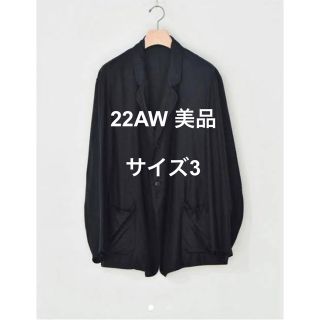 2月9日まで出品 COMOLI 22AW シルクネルジャケット サイズ3-