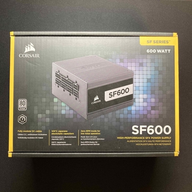 SF600 600w 80 PLUS® Platinum認証 SFX電源