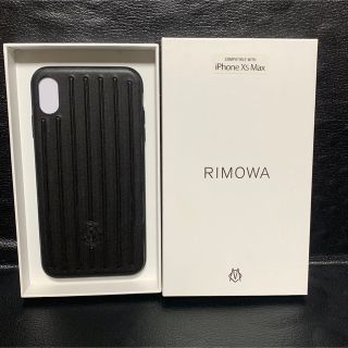 【新品未使用品】RIMOWA iPhone ケース Xs MAX 黒 レザー