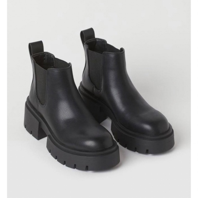 H&M - H&M 厚底サイドゴアブーツ チェルシーブーツ ショートブーツ 39