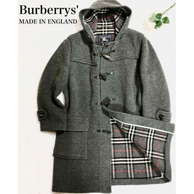 希少】英国製 ヴィンテージ ダッフルコートBurberrys' ノバチェック