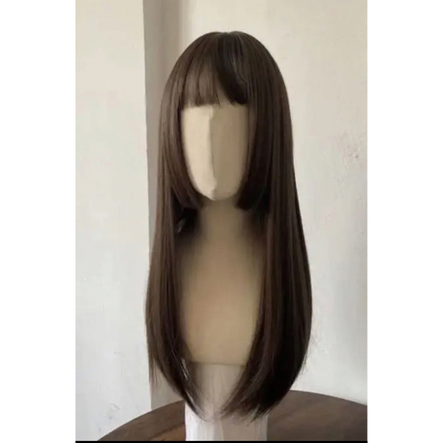 フルウィッグ 未カット30~33cm ブラウン