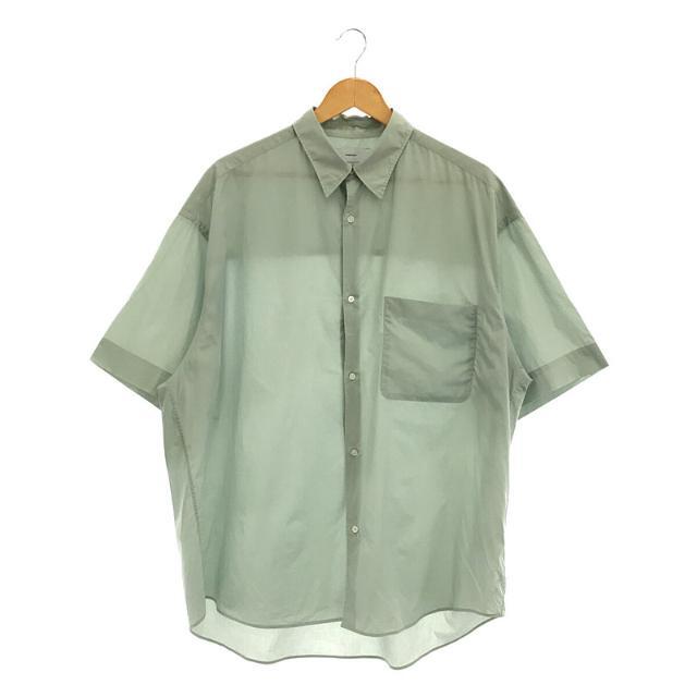 メンズGraphpaper / グラフペーパー | 2022SS | Broad S/S Oversized Regular Collar Shirt レギュラーカラーシャツ | F | ミント | メンズ