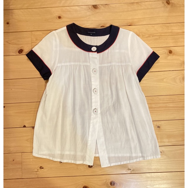 TOMMY HILFIGER(トミーヒルフィガー)のTOMMY HILFIGER ブラウス　シャツ　M 半袖　トミーヒルフィガー レディースのトップス(シャツ/ブラウス(半袖/袖なし))の商品写真