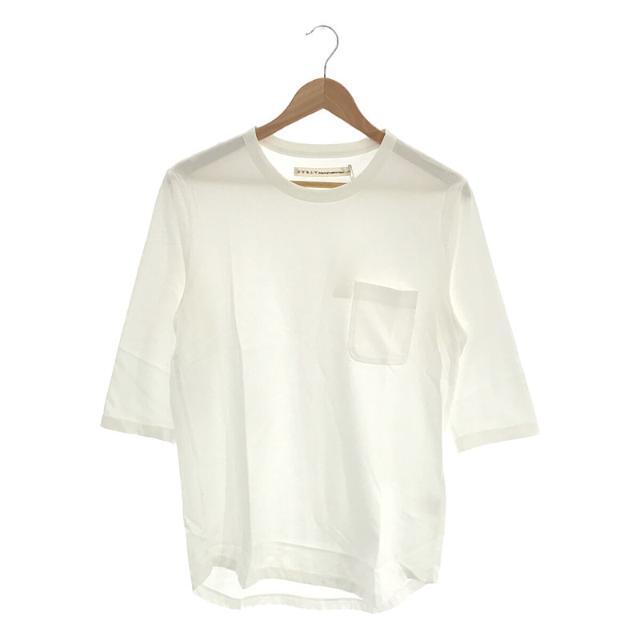 【新品】  CURLY / カーリー | PPM QS POCKET TEE ペルー ピマ コットン 七分袖 Tシャツ カットソー | 2 | WHITE | メンズ メンズのトップス(Tシャツ/カットソー(七分/長袖))の商品写真