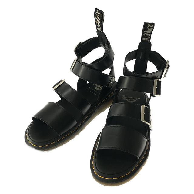 【新品】  Rick Owens / リックオウエンス | × Dr. Martens ドクターマーチン コラボ GRYPHON STRAP RO レザーストラップ ハイ サンダル | UK8 | BLACK | メンズ