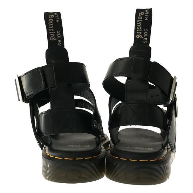 【新品】 Rick Owens / リックオウエンス | × Dr. Martens ドクターマーチン コラボ GRYPHON STRAP RO  レザーストラップ ハイ サンダル | UK8 | BLACK | メンズ