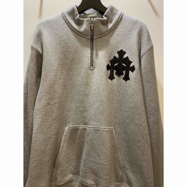 2022年新作 CHROME - Hearts Chrome HEARTS ハーフジップ xl クロム
