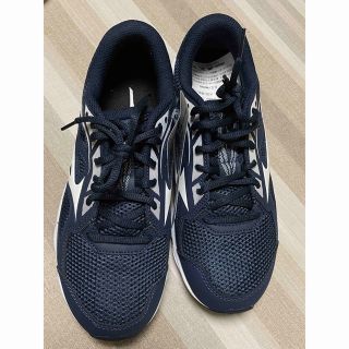 ミズノ(MIZUNO)の【新品】ミズノ★スニーカー　ネイビー　24.5㎝(スニーカー)