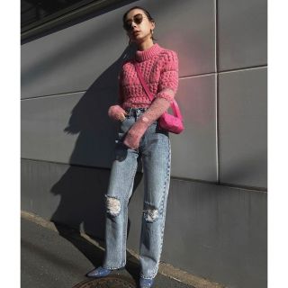 アメリヴィンテージ(Ameri VINTAGE)の最終値下　Ameri  BUMPY SHEER DOCKING KNIT(ニット/セーター)