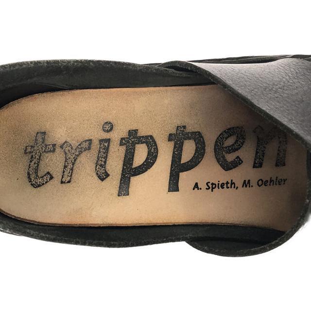 trippen / トリッペン | レザー ベルクロストラップ サンダル Lagos | 36 | ブラック | レディース