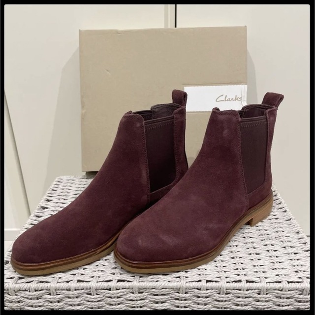 Clarks  332G クラークデールアルロ サイドゴア 本革 ショートブーツ