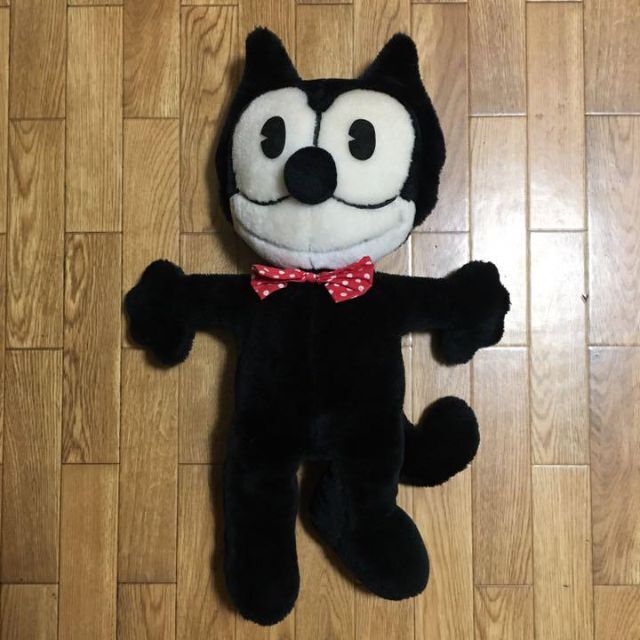 80s 韓国製 Felix the Cat ぬいぐるみ ヴィンテージ 約50㎝