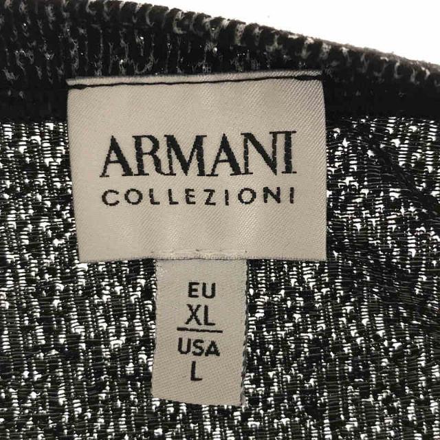 ARMANI COLLEZIONI(アルマーニ コレツィオーニ)のARMANI COLLEZIONI / アルマーニ コレツォーニ | ヴィスコース ポリエステル ストレッチ ジャージー 総柄 Tシャツ | XL | ブラック | メンズ メンズのトップス(Tシャツ/カットソー(半袖/袖なし))の商品写真