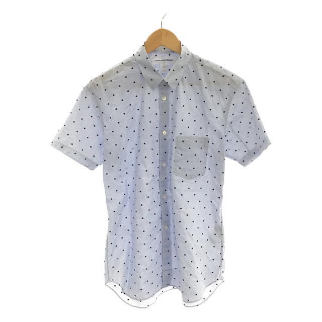 COMME des GARCONS SHIRT / コムデギャルソンシャツ | コットン 半袖 ドット シャツ | S | ブルー | メンズ