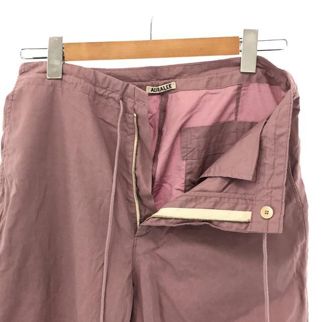 AURALEE / オーラリー | 2020SS | WASHED FINX TWILL EASY WIDE PANTS ウォッシュド フィンクス  コットン ツイル イージー ワイド パンツ | 0 | パープル | レディース