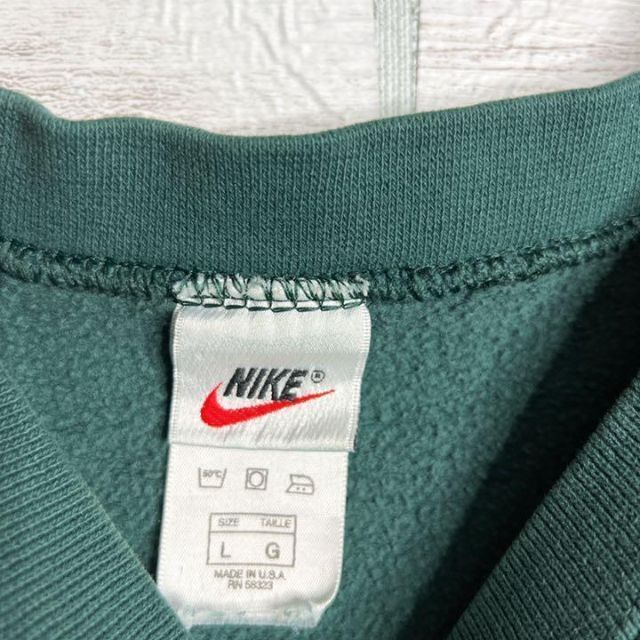 NIKE - 【USA製!!】ナイキ ✈︎刺繍ロゴ 白タグ ゆるだぼ トレーナー
