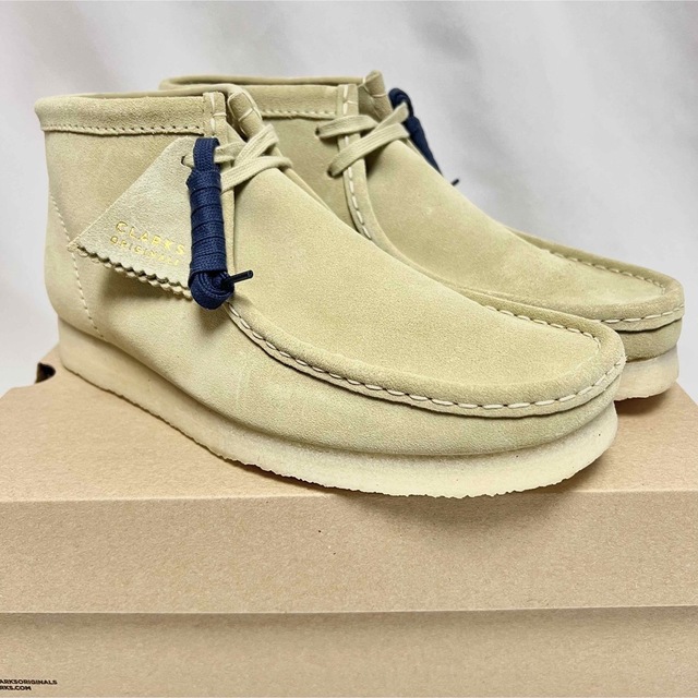 Clarks - 27.5 クラークス Wallabee ワラビー ブーツ ベージュ Clarks