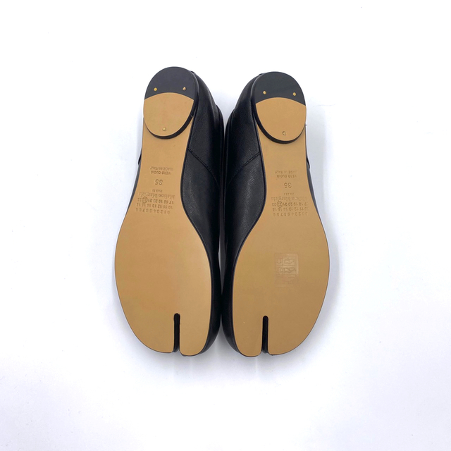 35 Maison Margiela 足袋バレエ パンプス ブラック TABI 35 Maison Margiela 足袋バレエ パンプス ブラック TABI