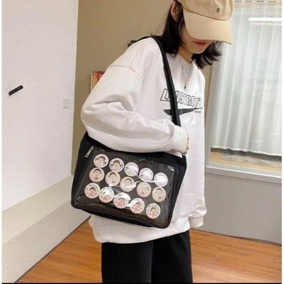 【大人気】✨新品✨ 痛 バッグ 黒 デコレーション  ショルダー 痛バ レディースのバッグ(ショルダーバッグ)の商品写真