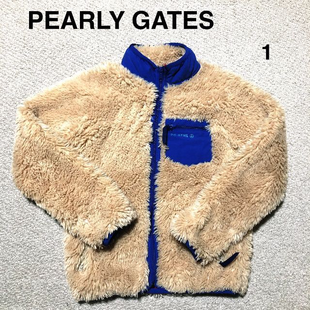 PEARLY GATES ボアフリースジャケット1/パーリーゲイツ カーディガン ...