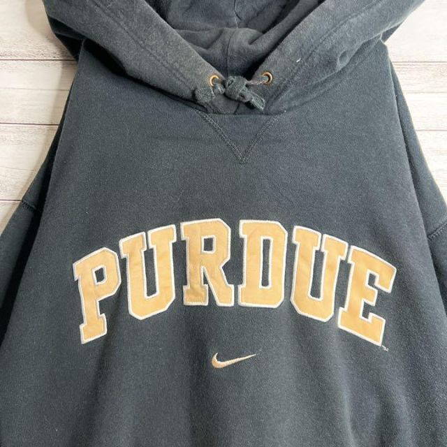 【入手困難!!】ナイキ ✈︎刺繍ロゴ アーチロゴ PURDUE ゆるだぼ 裏起毛 4