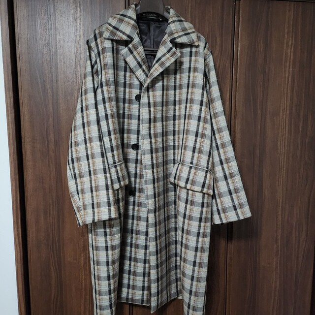 AURALEE 19AW/DOUBLE FACE CHECK COAT