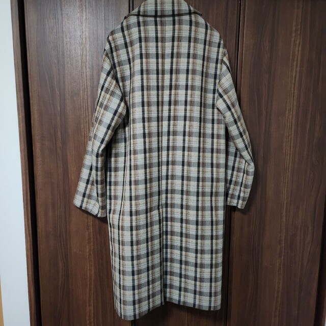 AURALEE(オーラリー)のAURALEE 19AW/DOUBLE FACE CHECK COAT メンズのジャケット/アウター(ステンカラーコート)の商品写真