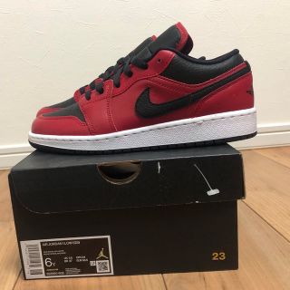 ナイキ(NIKE)のnike jordan 1 gs low gym red black 23cm(スニーカー)