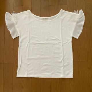 ナイスクラップ(NICE CLAUP)のシフォン袖半袖Tシャツ(Tシャツ(半袖/袖なし))