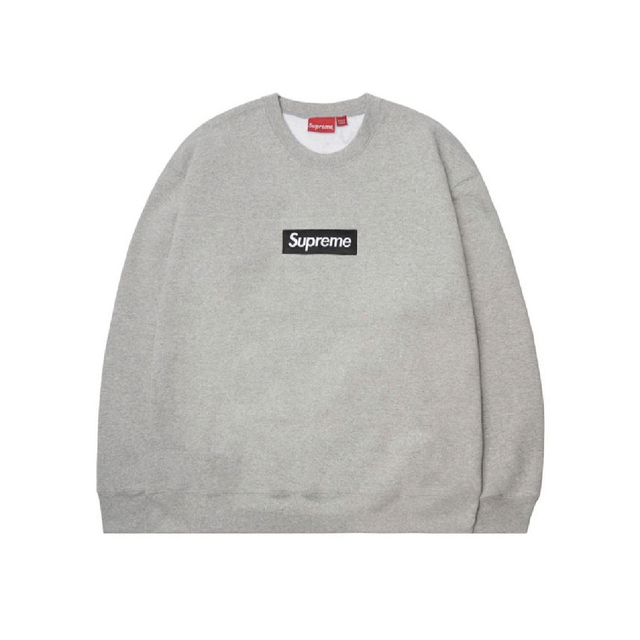 Supreme  シュプリーム ボックス ロゴ クルーネック ヘザー グレー