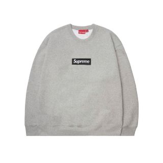 シュプリーム(Supreme)のSupreme  シュプリーム ボックス ロゴ クルーネック ヘザー グレー(スウェット)