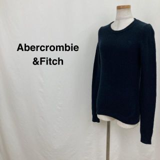 アバクロンビーアンドフィッチ(Abercrombie&Fitch)のAbercrombie&Fitch カシミヤラウンドネックニット ネイビー(ニット/セーター)