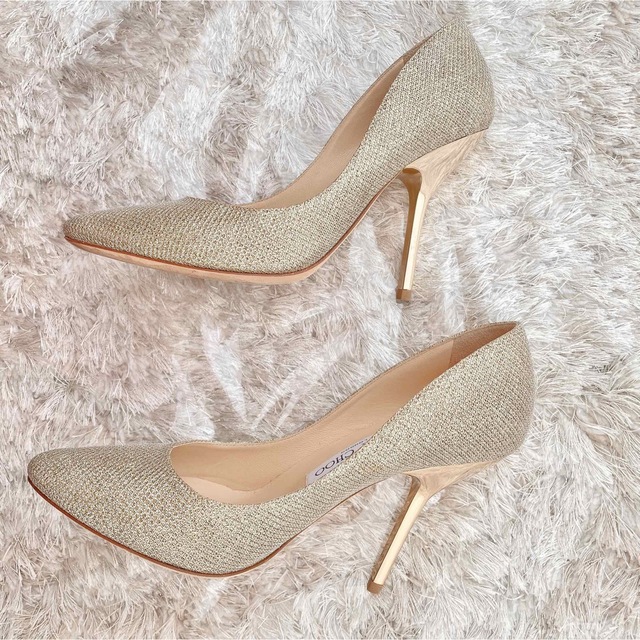 ジミーチュウ JIMMY CHOO ラメ パンプス ハイヒール 極美品
